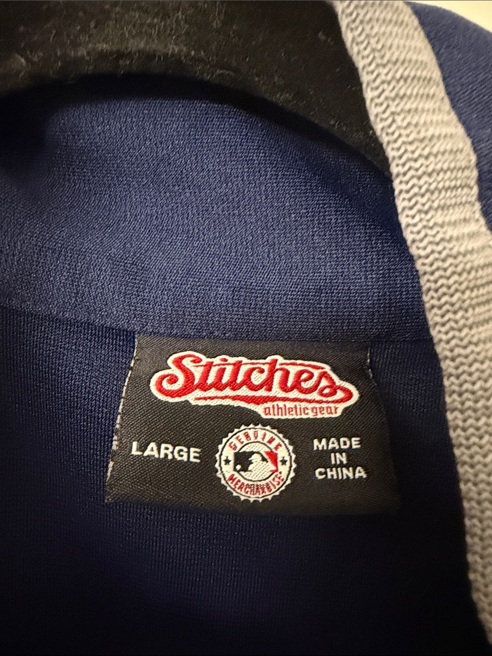 Navy & White Track Jacket - Picture 3 of 3